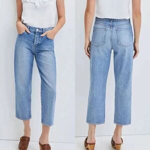 Veronica Beard Blake Straight Crop Jean in Tulum 27 NWT $278
